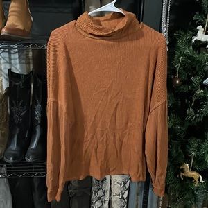 BKE Burnt Orange Open Back Top
